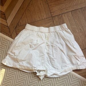 COS Cream High Waist Women's Shorts